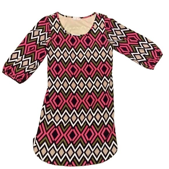 Fresh Tart Small Patterned Metro Print Mini Dress with Liner - Picture 1 of 8